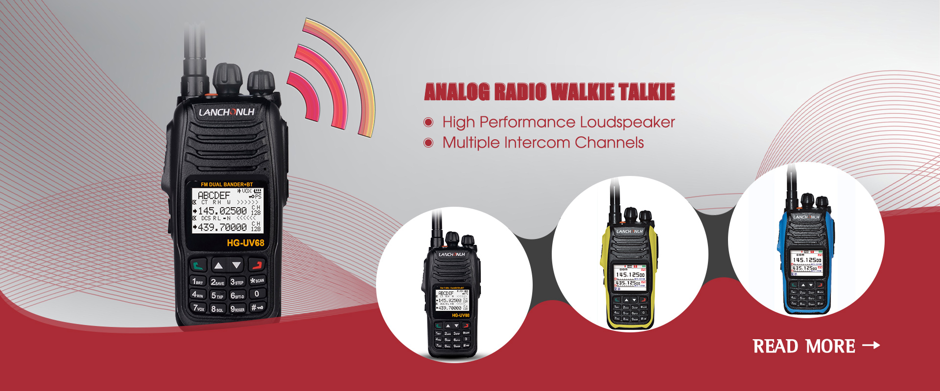 Analógach Raidió Walkie Talkie Soláthraí